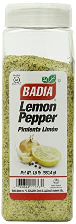 Badia Lemon & Pepper Salt Seasoning 24 Ounces