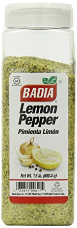 Badia Lemon & Pepper Salt Seasoning 24 Ounces Badia