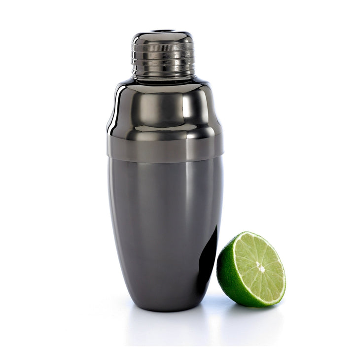 Barfly M37038BK Heavy Duty Gun Metal Black 3 Piece Bar Shaker 18 oz 6/Case Barfly