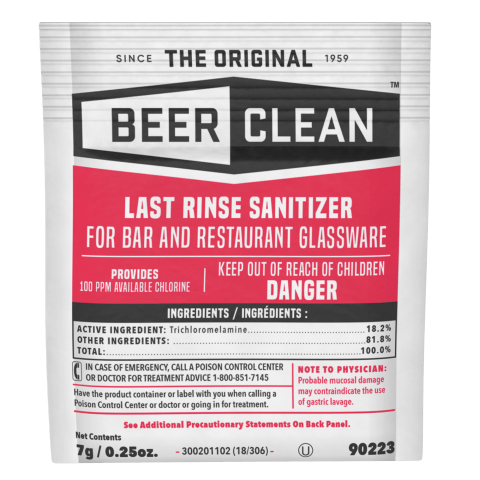 Beer Clean Last Rinse Sanitizer (90223) 100/Case