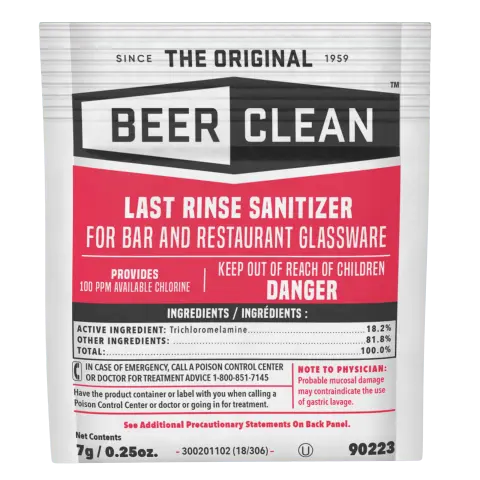 Beer Clean Last Rinse Sanitizer (90223) 100/Case Diversey