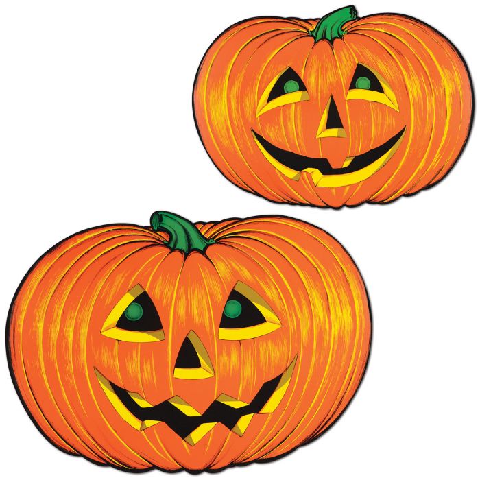 Beistle 01224 25" Jack-O-Lantern Cutout (1 Cutout/Face - Printed on Both Sides) Beistle