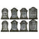 Beistle 01516 Tombstone Cutouts 4 Pack