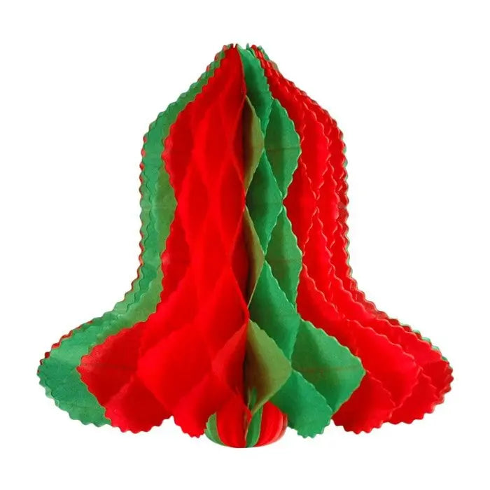 Beistle 01554 12" Red & Green Tissue Bell Beistle