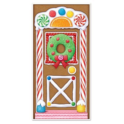 Beistle 20017 Gingerbread House Door Cover 30" x 5' Beistle