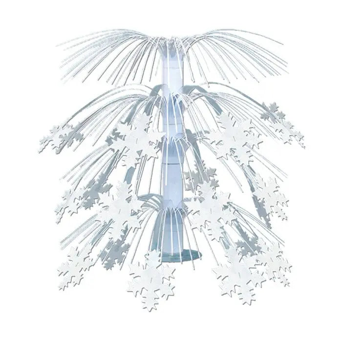 Beistle 20550 18" Snowflake Cascade Centerpiece