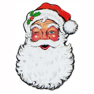 Beistle 22017 Santa Face Cutout 26"