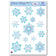 Beistle 22132 Crystal Snowflake Clings 15 Count
