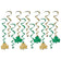 Beistle 30056 Shamrock Whirls 17.5" - 31" 12/Pack