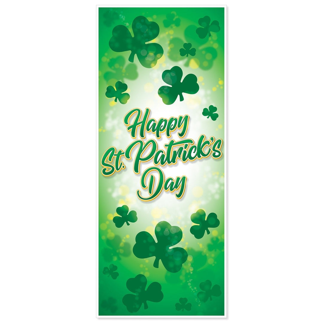 Beistle 33135 Happy St. Patrick's Day Door Cover 30" x 6'