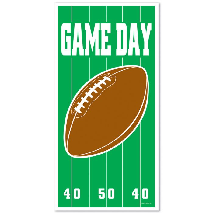 Beistle 50007 Game Day Football Door Cover