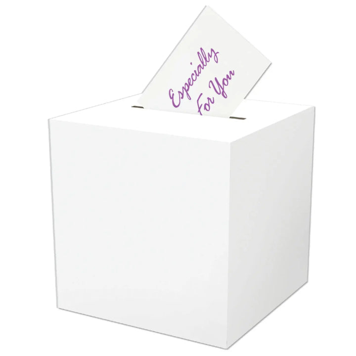 Beistle 50359 12" x 12" All Purpose White "Receiving Box" Beistle