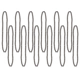 Beistle 50570-BK Black Bead Necklace 12/Pack