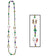 Beistle 50584 Mardi Gras Mime Bead Necklace 42"