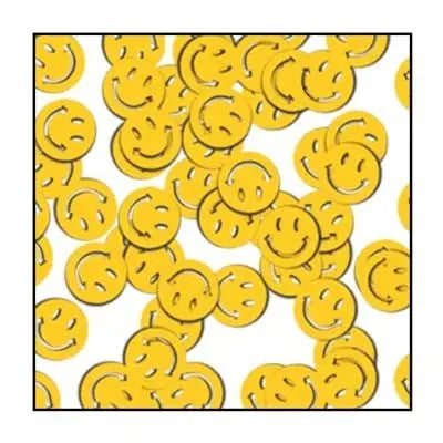 Beistle 50611 Fanci-Fetti Yellow Smile Faces Beistle