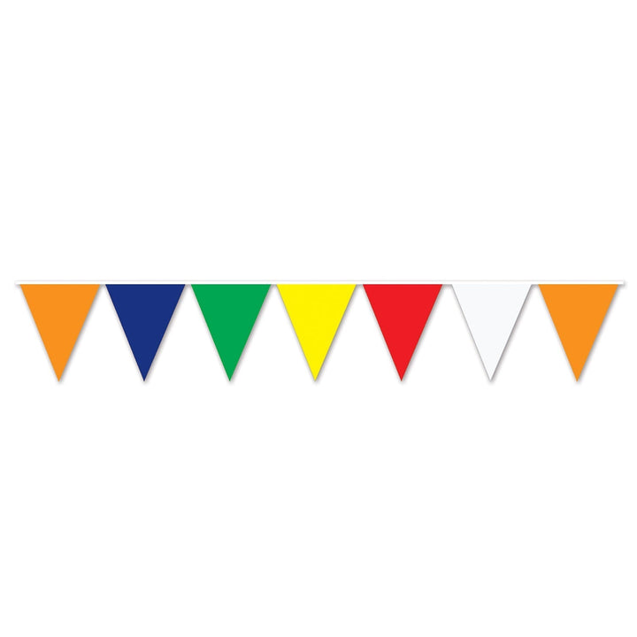 Beistle 50700-MC 120' Multicolor Flag Pennant Banner Beistle