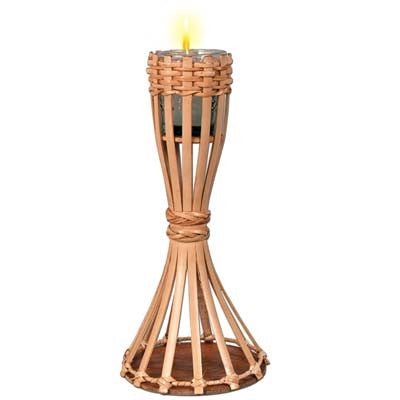 Beistle 50840 11.5" Tabletop Bamboo Torch W/Candle