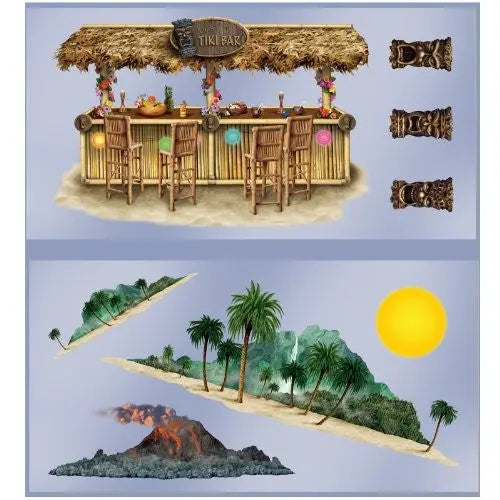 Beistle 52002 Tiki Bar & Island Props