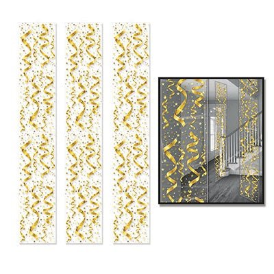 Beistle 52179 Serps and Confetti Party Panels 12" x 6'