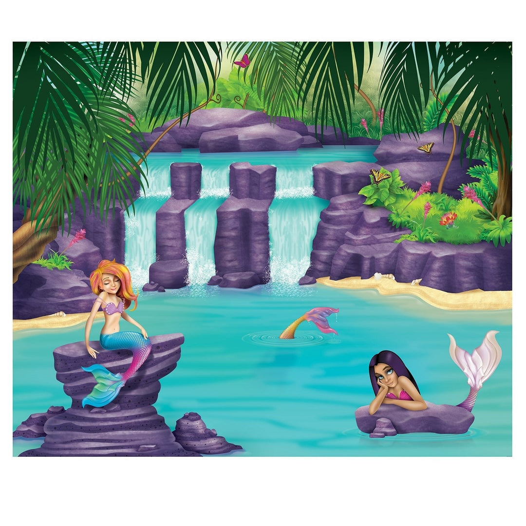 Beistle 53447 Mermaid Lagoon Insta-Mural 5' x 6' Beistle