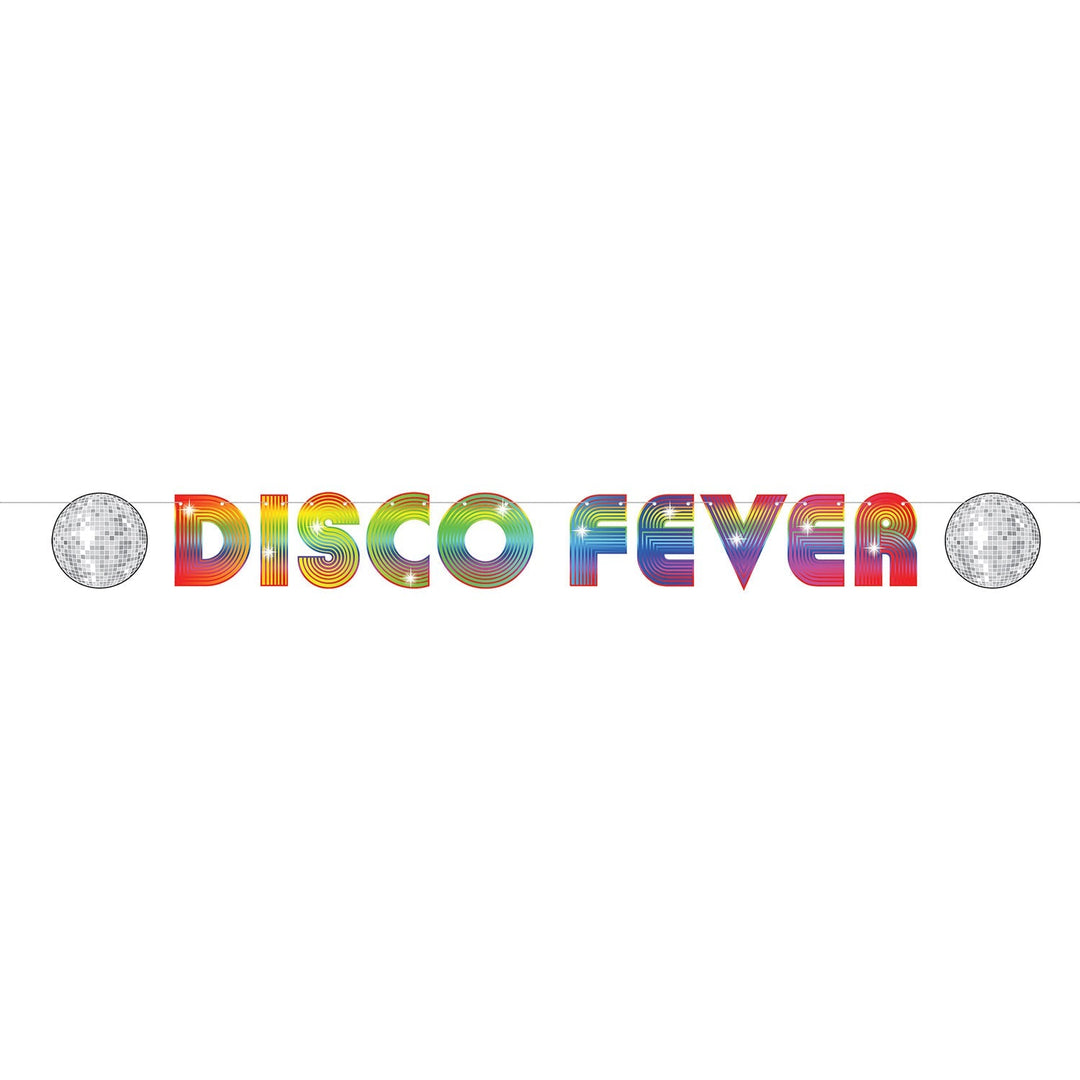 Beistle 53539 70's Disco Fever Streamer 7' x 6"