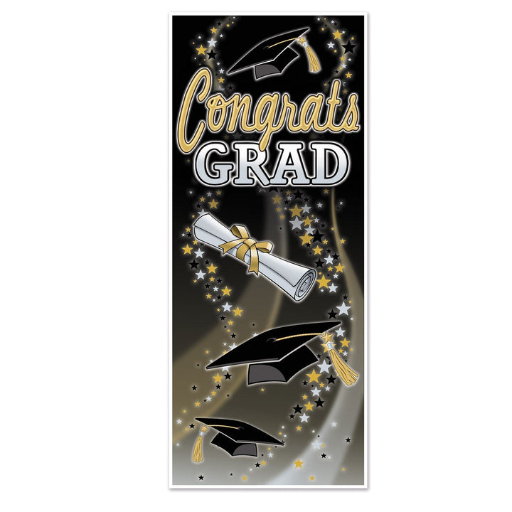 Beistle 53596 Congrats Grad Door Cover 30" x 6' Beistle