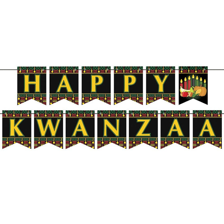 Beistle 53879 Happy Kwanzaa Streamer 6" x 7' Beistle