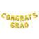 Beistle 53905-GD Gold Congrats Grad Balloon Streamer