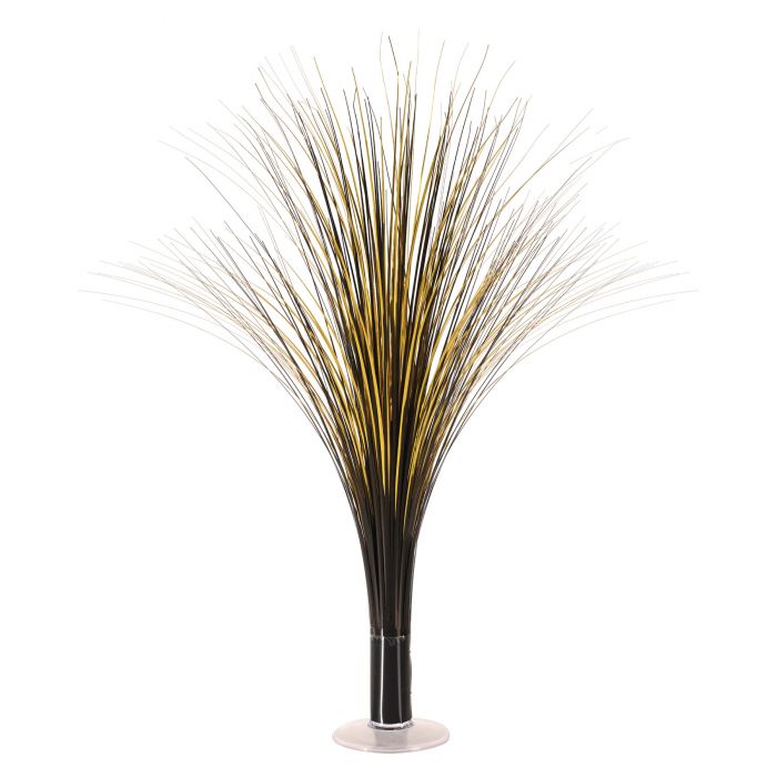 Beistle 53929-BKGD 19" Black & Gold Metallic Spray Centerpiece Beistle