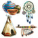 Beistle 54279 Native American Cutouts 13.5" - 16"