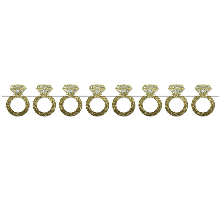 Beistle 54935 Diamond Rings Streamer 6" x 6' Beistle