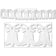 Beistle 55261-W Westminster Bell Garland 8" x 12'