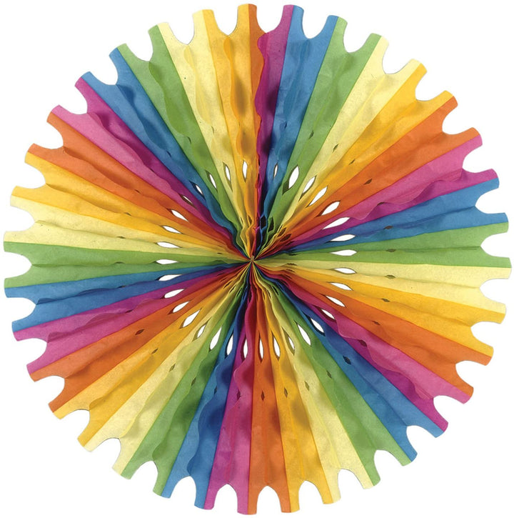 Beistle 55293-MC 25" Multi-Color Tissue Fan Beistle