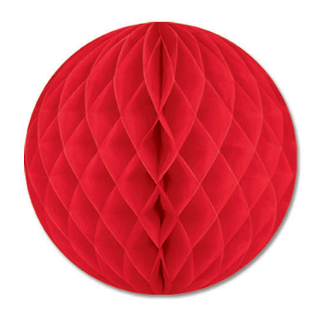 Beistle 55612-R 12" Red Decorative Tissue Ball Beistle