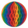 Beistle 55612-RB 12" Rainbow Decorative Tissue Ball
