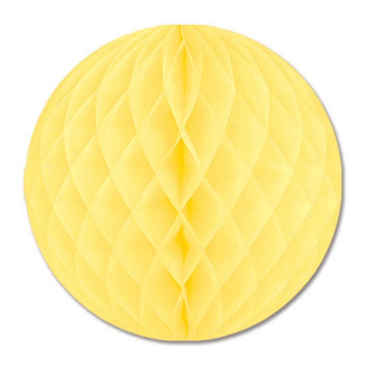 Beistle 55612-Y 12" Yellow Decorative Tissue Ball Beistle