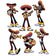 Beistle 57481 6-Count 12"-16" Fiesta (Mariachi) Cutouts