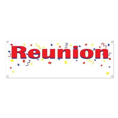 Beistle 57517 5' X 21" "Reunion" Banner