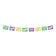 Beistle 59230 Mardi Gras Picado Style Pennant Banner