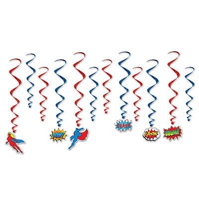 Beistle 59885 Hero Whirls 12 Pack Beistle