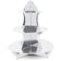 Beistle 59990-S 13.5" Metallic Silver Foil Cupcake Stand