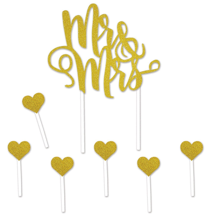Beistle 59994 Mr & Mrs Cake Topper 5" x 8.75" Beistle