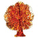 Beistle 90526 Metallic Fall Tree 13"