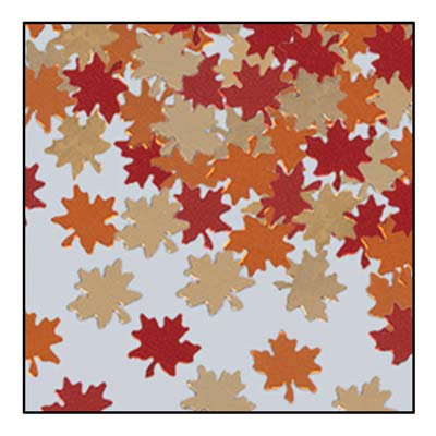 Beistle 90630 Fanci-Fetti Autumn Leaves 1-Ounce 1-Pack