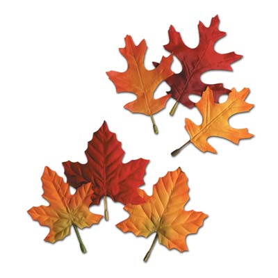 Beistle 90849 Assorted Autumn Leaves 12 Count