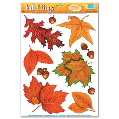Beistle 99126 Fall Leaf Clings 10 Count Beistle