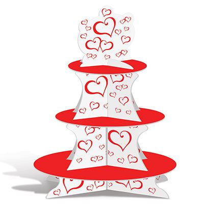 Beistle BE77150 16" Valentine's Day Cupcake Stand Beistle