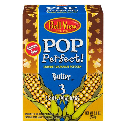 Bell-View Gourmet Microwave Butter Popcorn