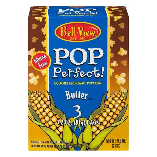 Bell-View Gourmet Microwave Butter Popcorn