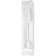 Berk BS1239S/P Medium Weight White Knife/Fork/Teaspoon/Napkin/Salt/Pepper Polypropylene Kit 250/Case